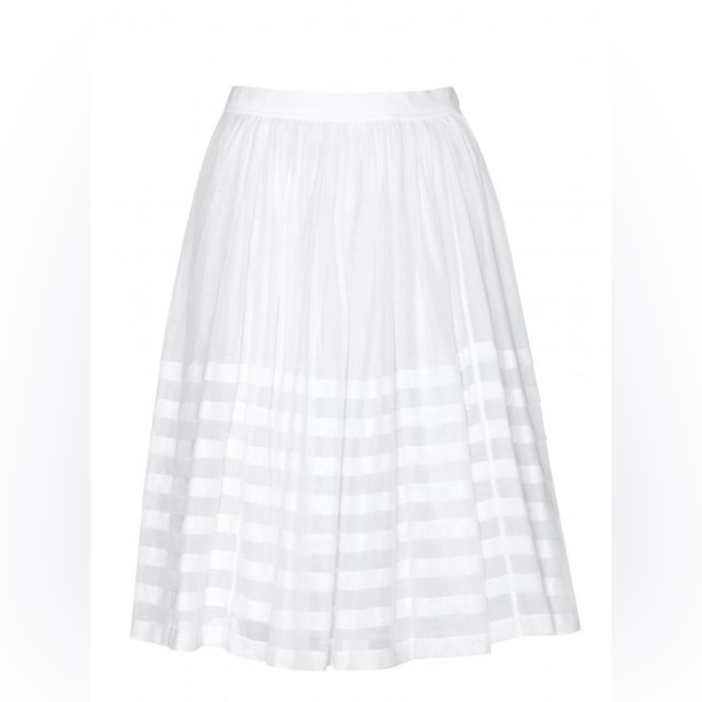 Burberry Brit Cotton & Silk White Skirt